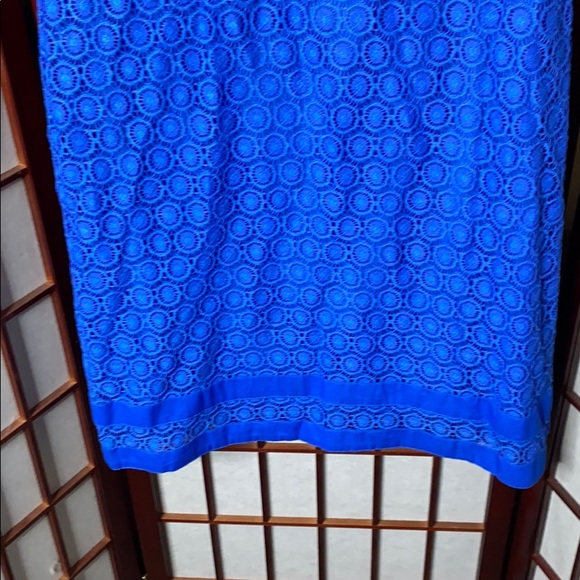 Summer blue lace shift dress - Picture 4 of 6